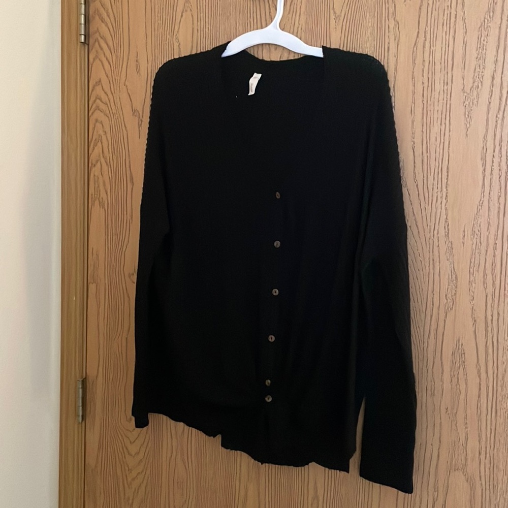 Soft Knit Long Sleeve Blouse With Front Knot